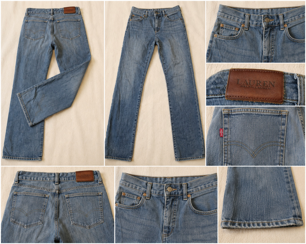 Lauren Ralph Lauren Women's Straight Leg Jeans - Light Blue Denim